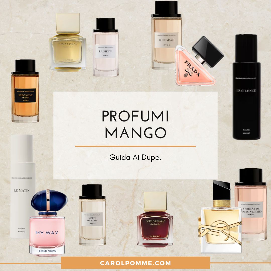 Scopri di più sull'articolo Dupe profumi Mango: tutte le corrispondenze 2026